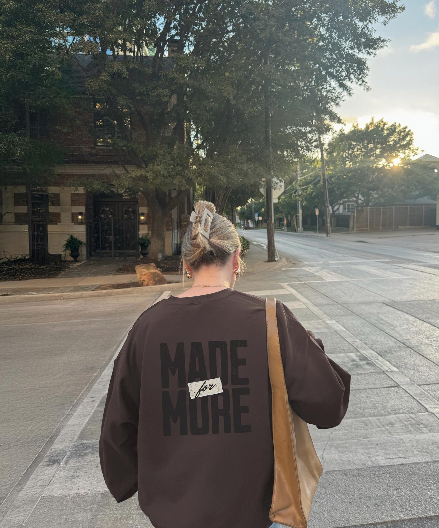 Made for More Crewneck, Ephesians 2:10 Bible Verse Sweatshirt, Jesus Merch, Baptism Religious Gift, Inspirational Quote Graphic Long Sleeve