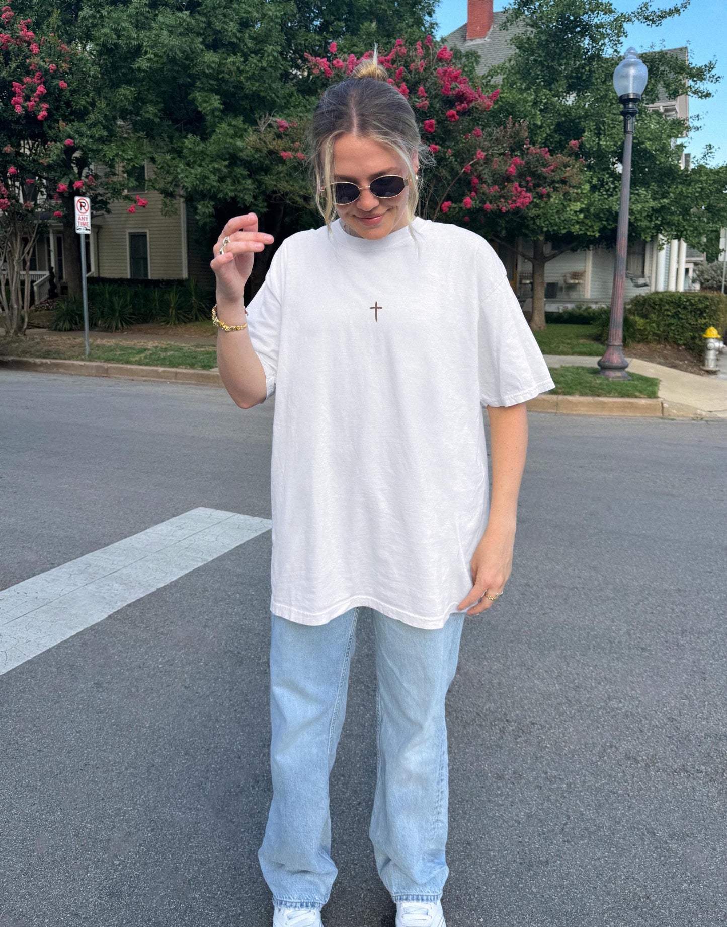 Jesus Is Lord Oversized Tee: Christian Graphic T-Shirt