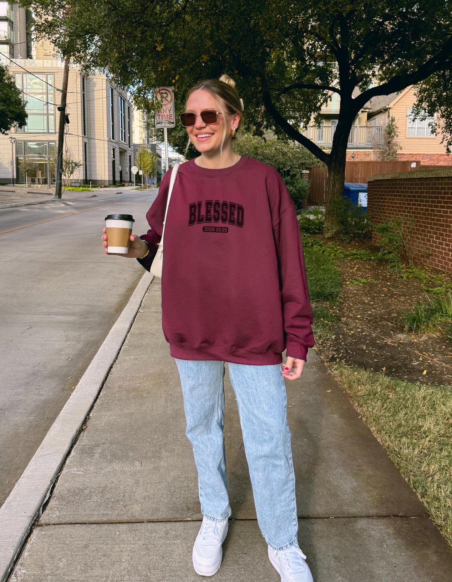 Blessed Christian Crewneck Sweatshirt: Faith Based Apparel