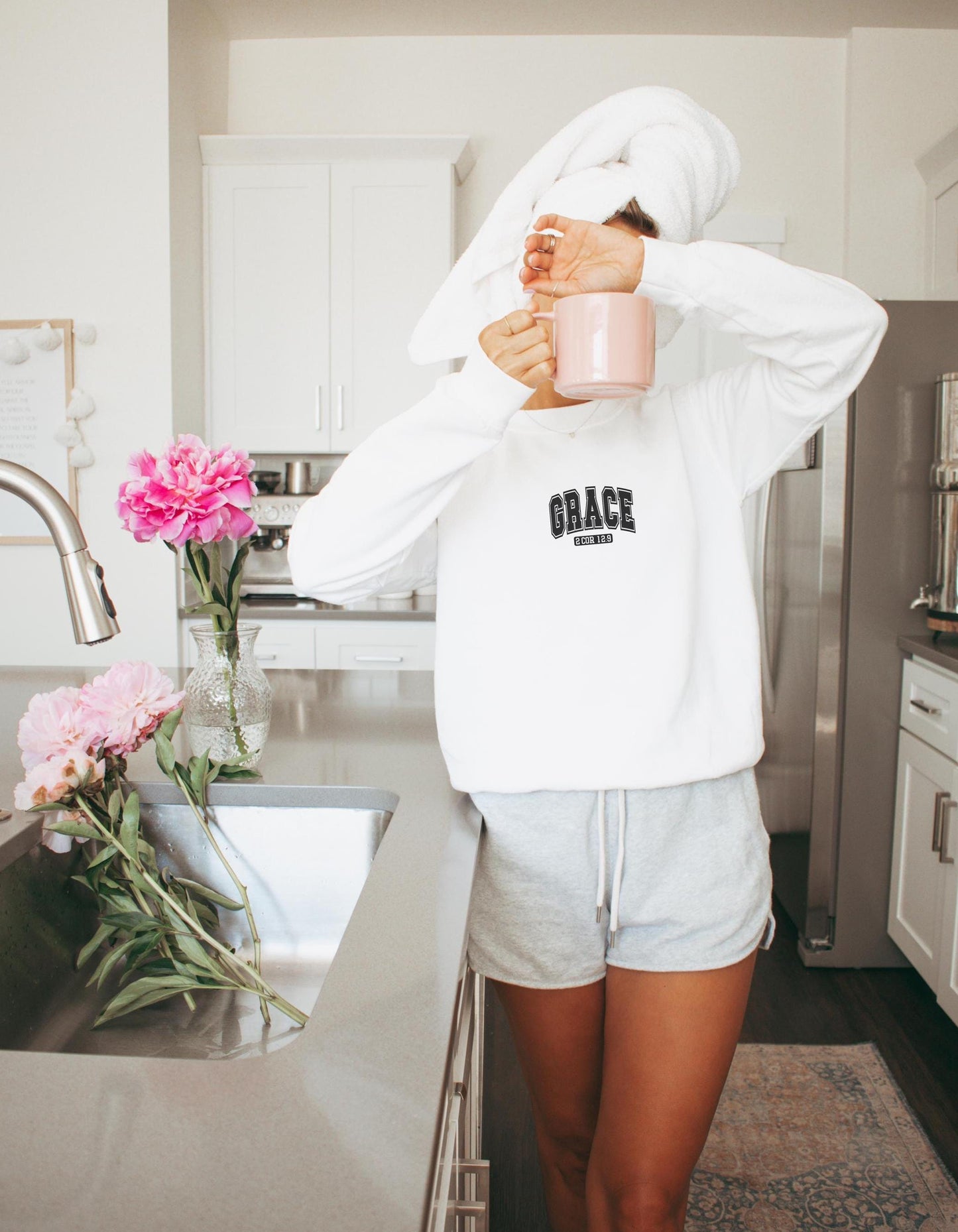 Grace Crewneck Sweatshirt: Christian Bible Verse Apparel
