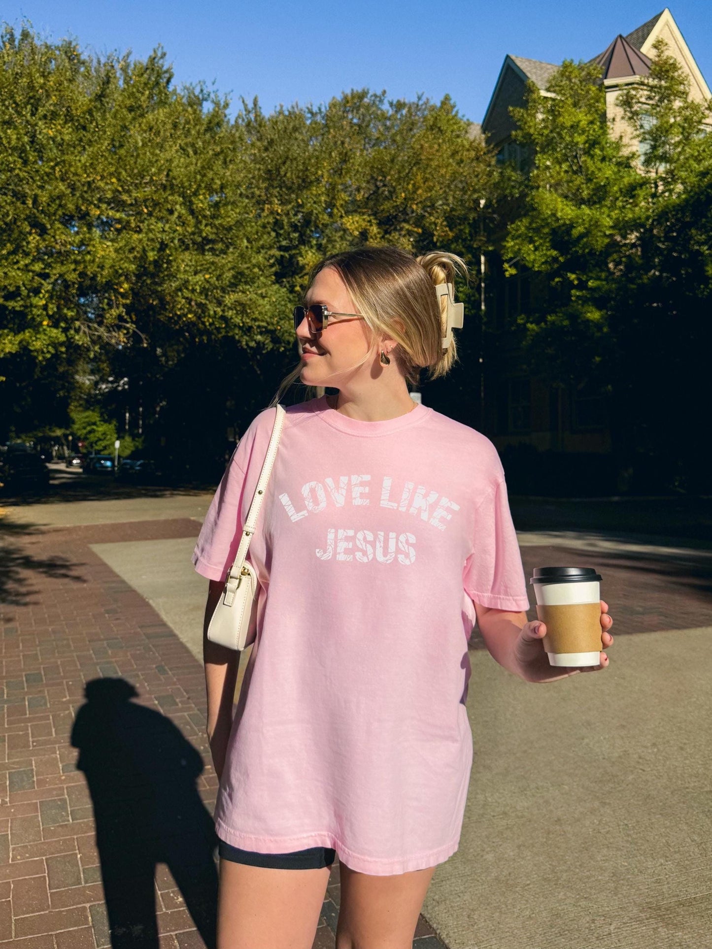 Love Like Jesus T-shirt: Distressed Retro Christian Tee