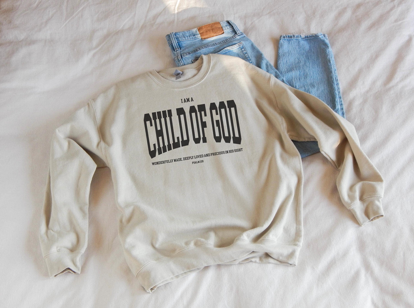 Child of God Sweatshirt: Christian Faith-Based Crewneck