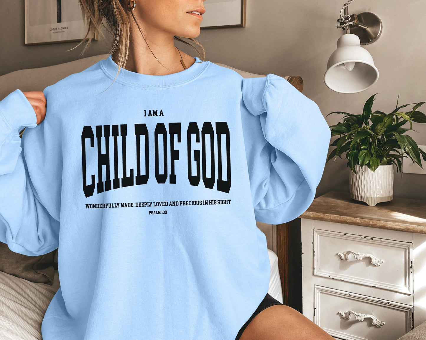 Child of God Sweatshirt: Christian Faith-Based Crewneck