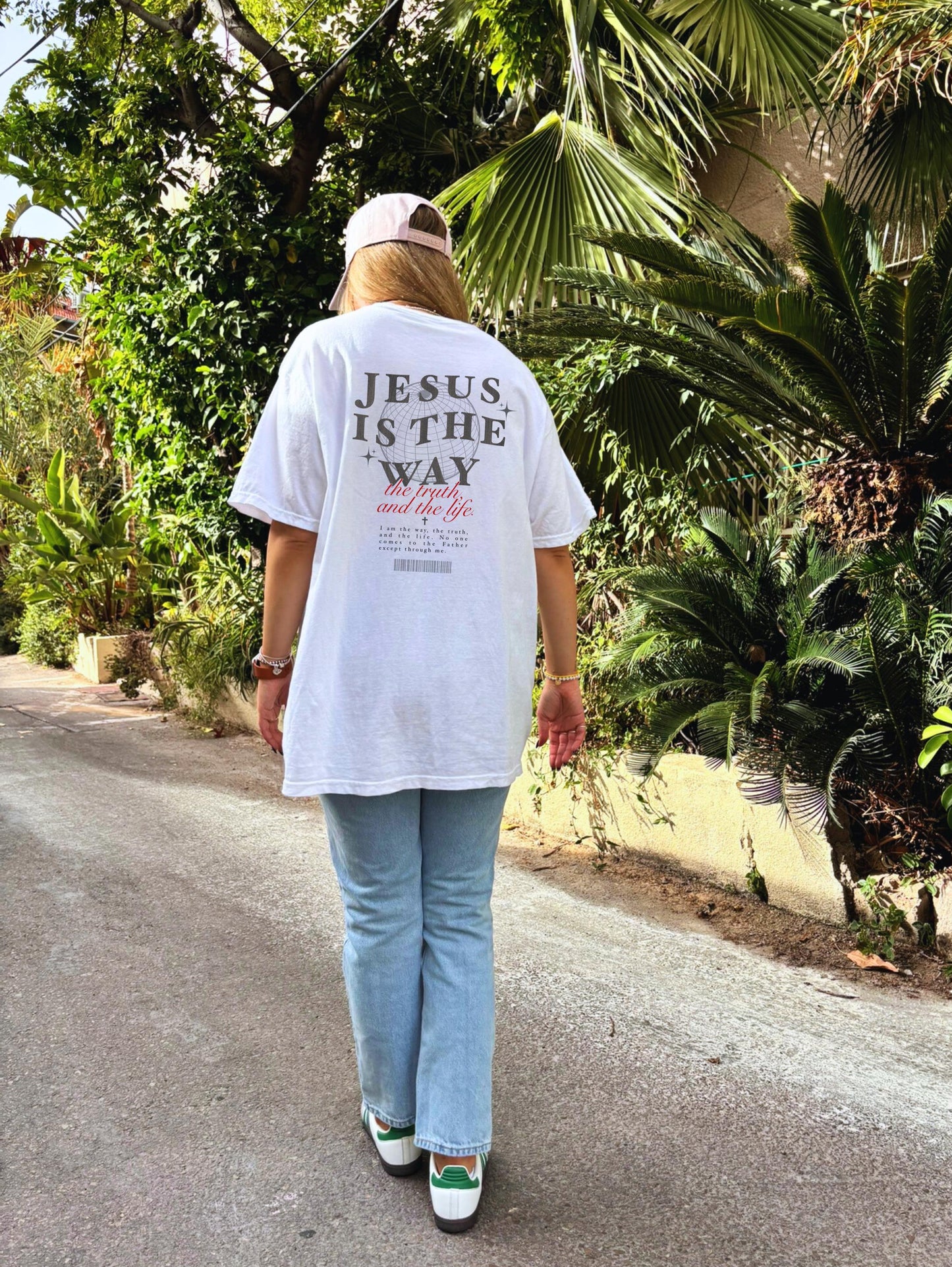 Jesus Is The Way T-Shirt: Christian Graphic Oversized Tee