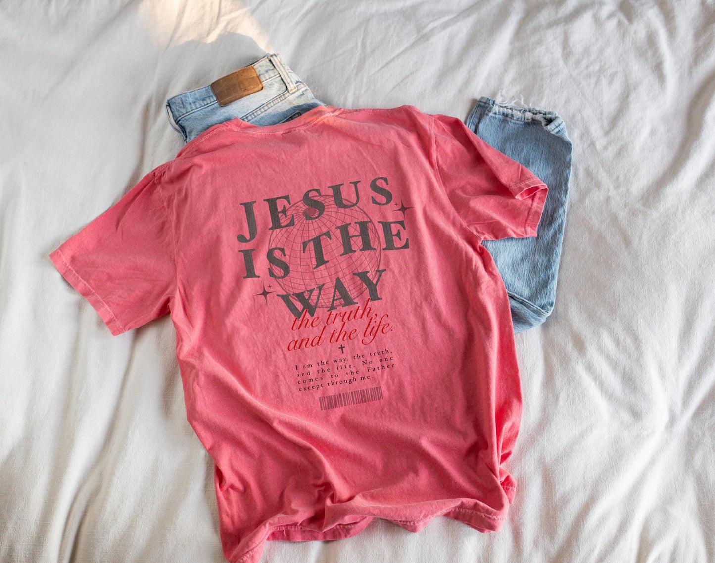 Jesus Is The Way T-Shirt: Christian Graphic Oversized Tee
