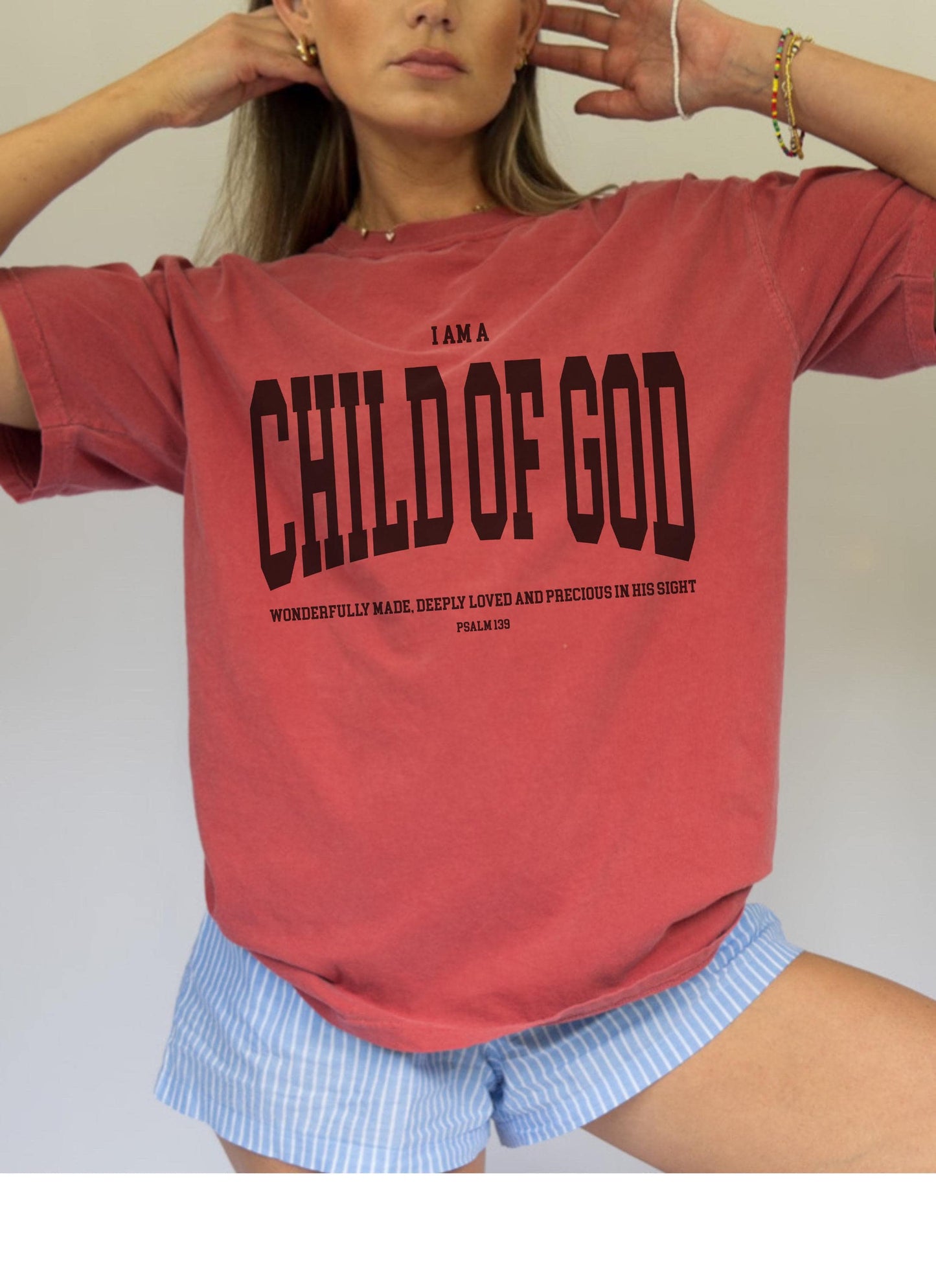 Child of God T-Shirt: Psalm 139 Christian Graphic Tee