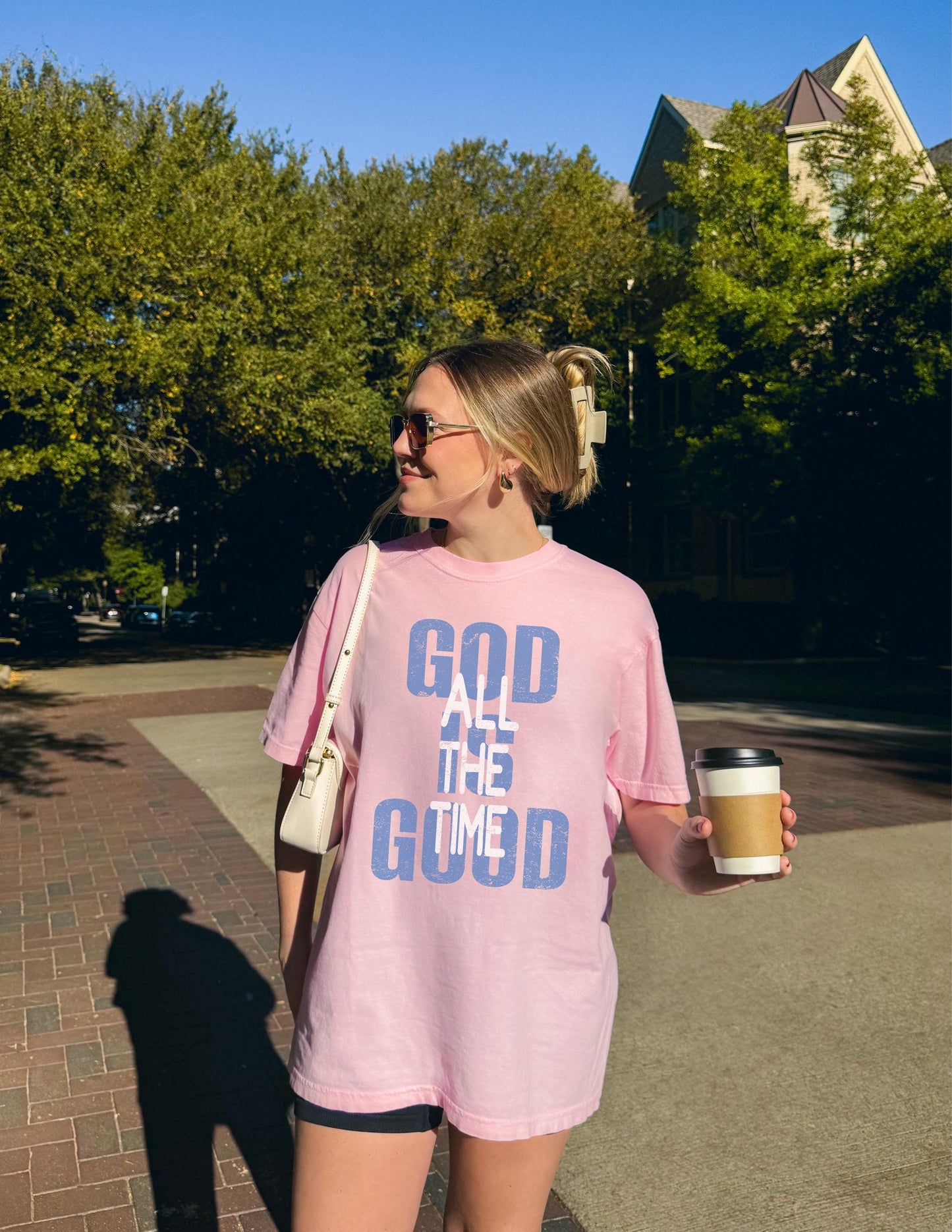 God Is Good Comfort Colors T-Shirt: Distressed Retro Christian Tee