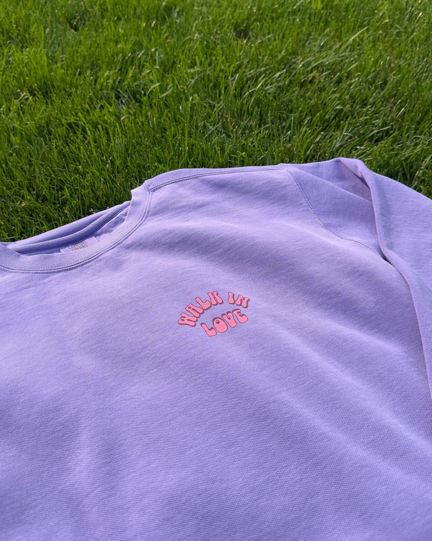 Walk in love Ephesians 5:2 oversized graphic sweatshirt crewneck