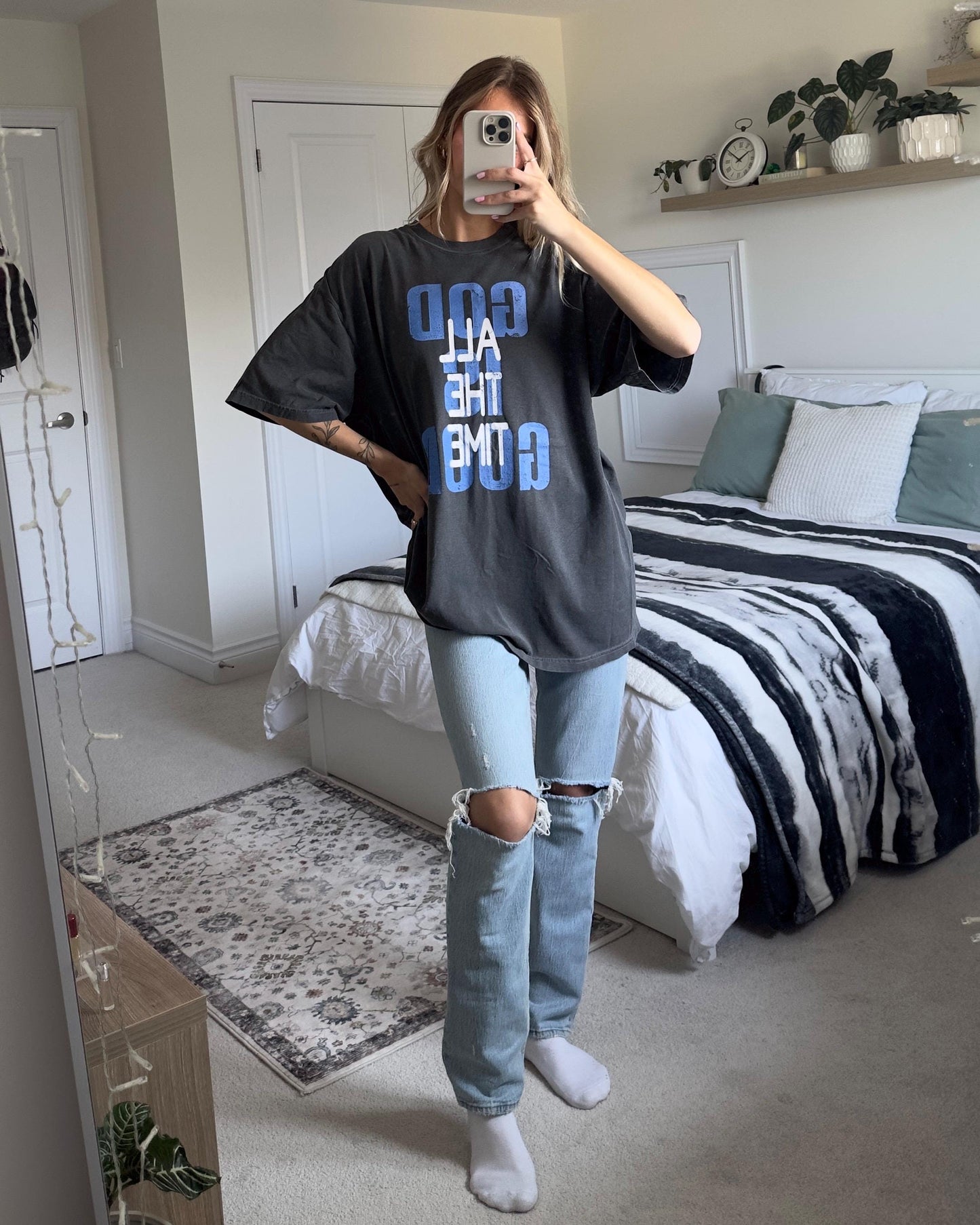 God Is Good Comfort Colors T-Shirt: Distressed Retro Christian Tee