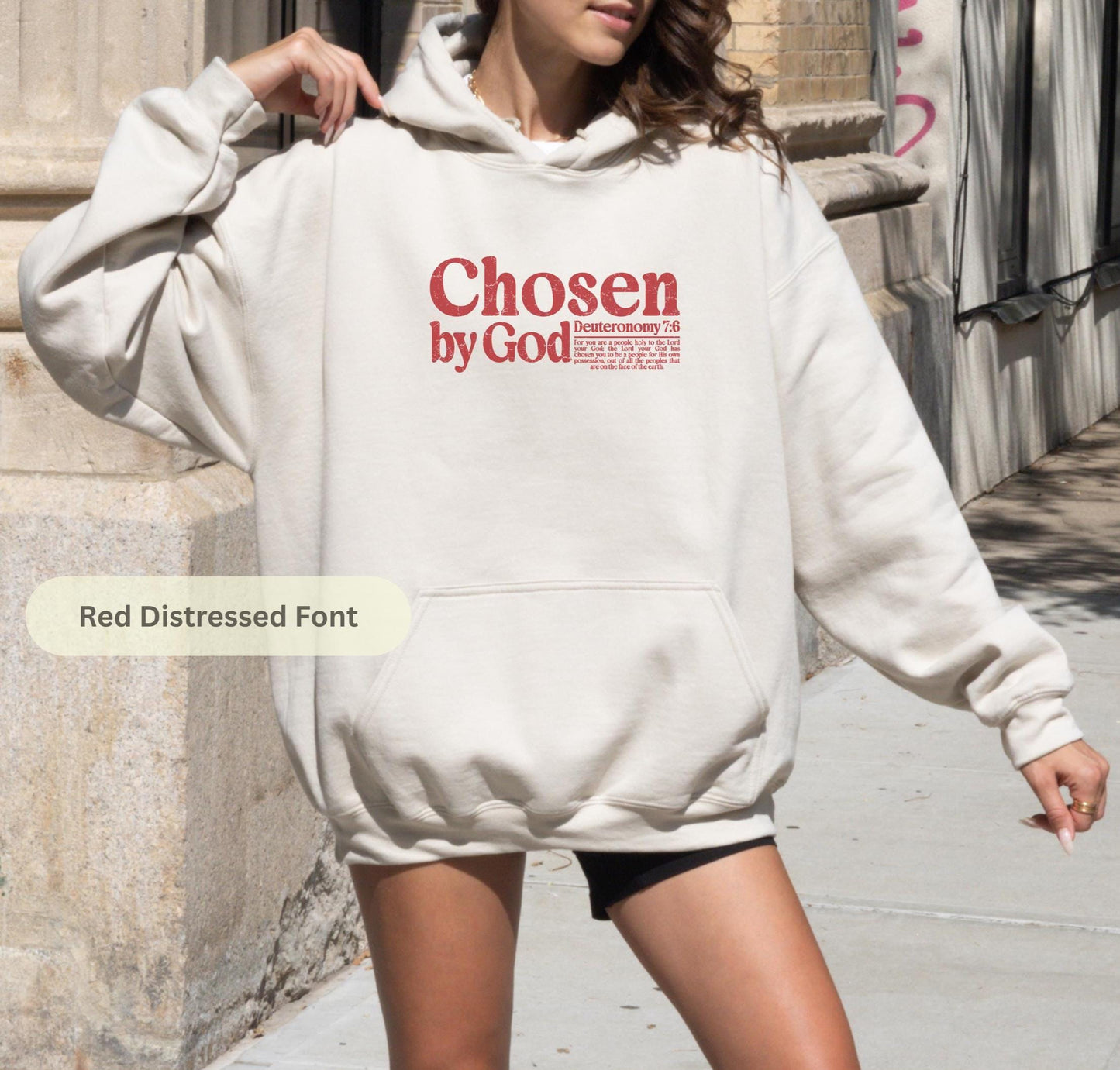Chosen by God Hoodie: Christian Bible Verse Sweatshirt