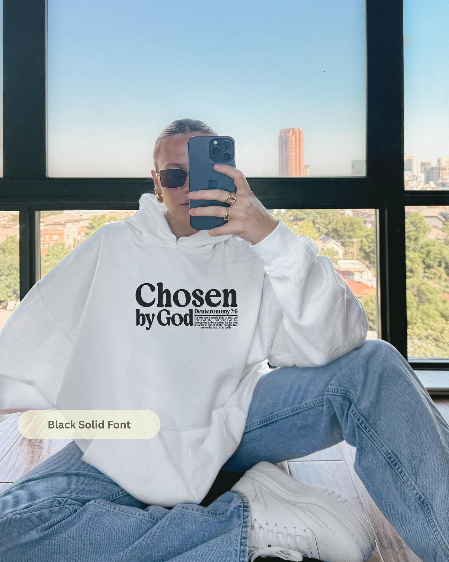 Chosen by God Hoodie: Christian Bible Verse Sweatshirt