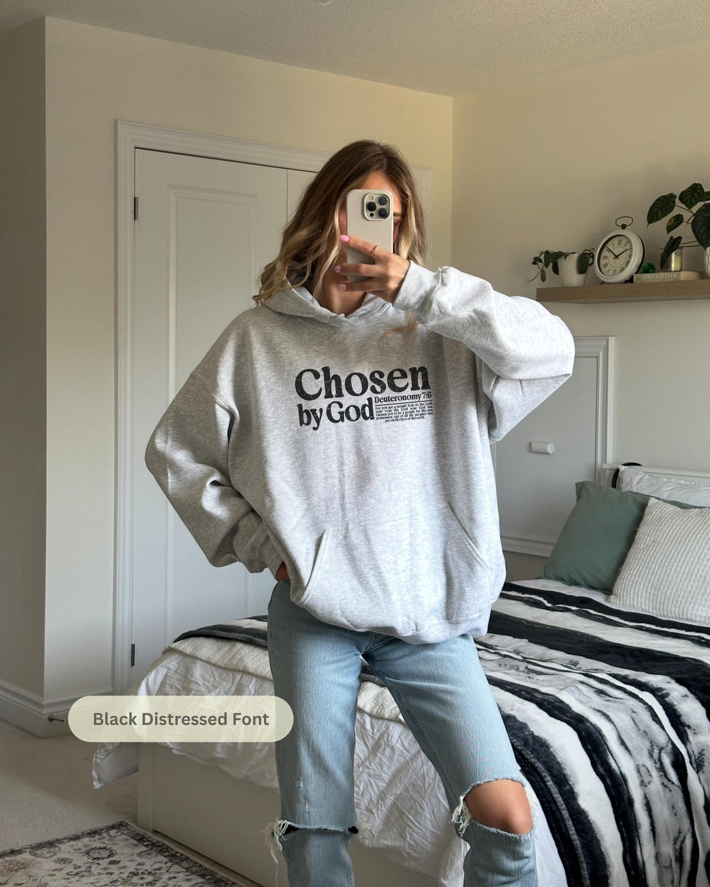 Chosen by God Hoodie: Christian Bible Verse Sweatshirt