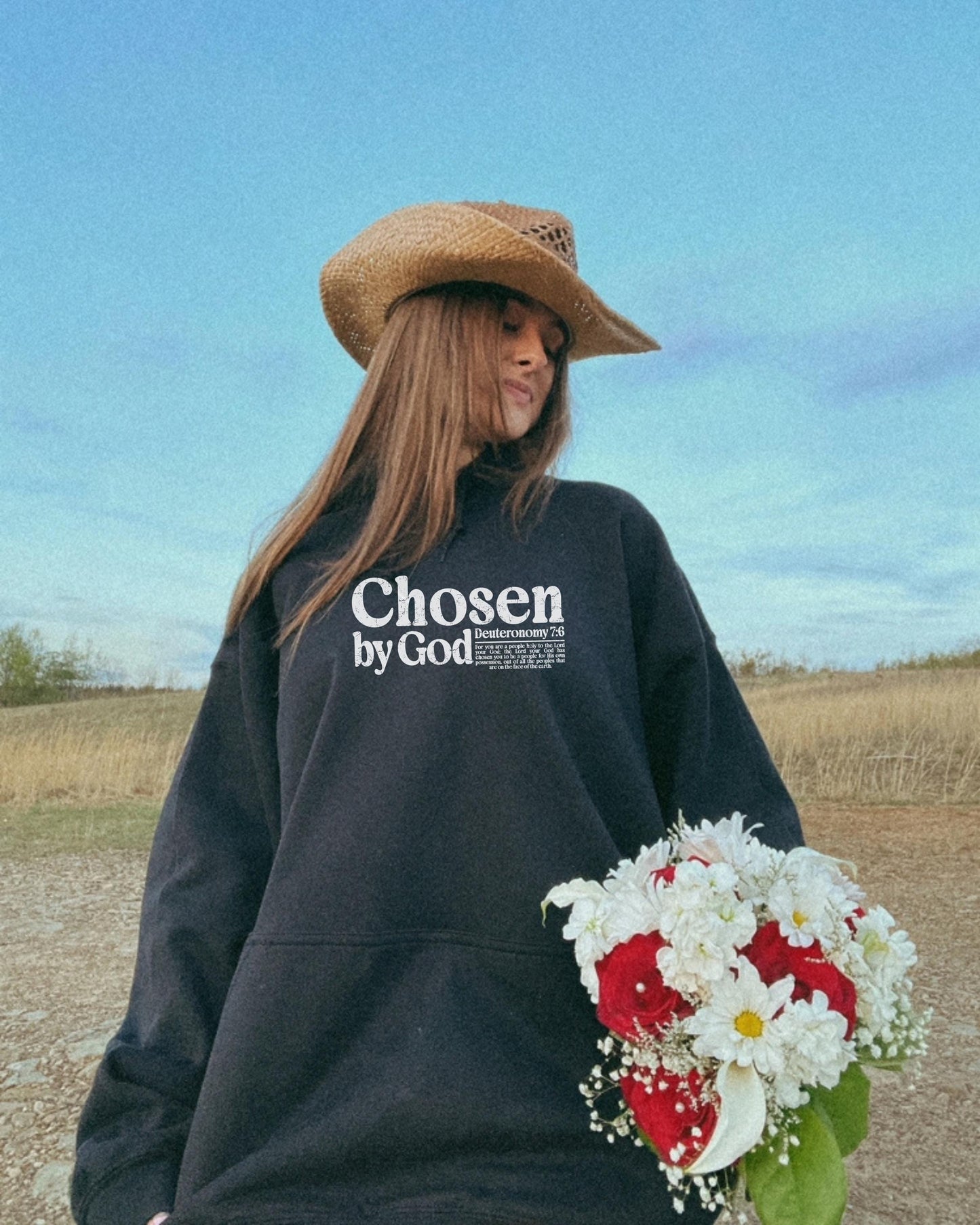 Chosen by God Hoodie: Christian Bible Verse Sweatshirt