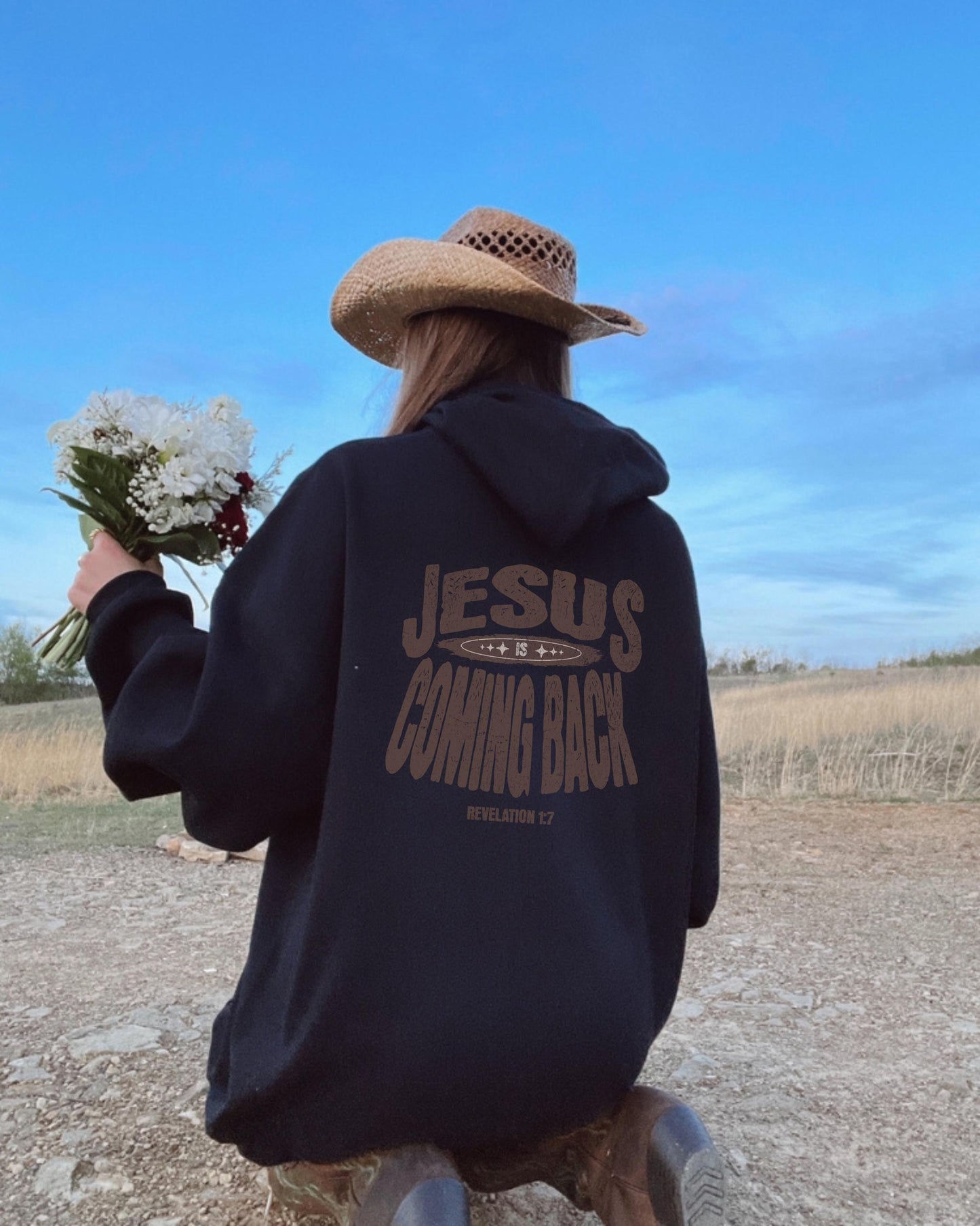 Jesus is Coming Back Hoodie, Revelations 1:7, Scripture Hoodie, Christian Hoodie, Cross Hoodie, Jesus Saves, Jesus Hoodie, Faith Sweatshirt