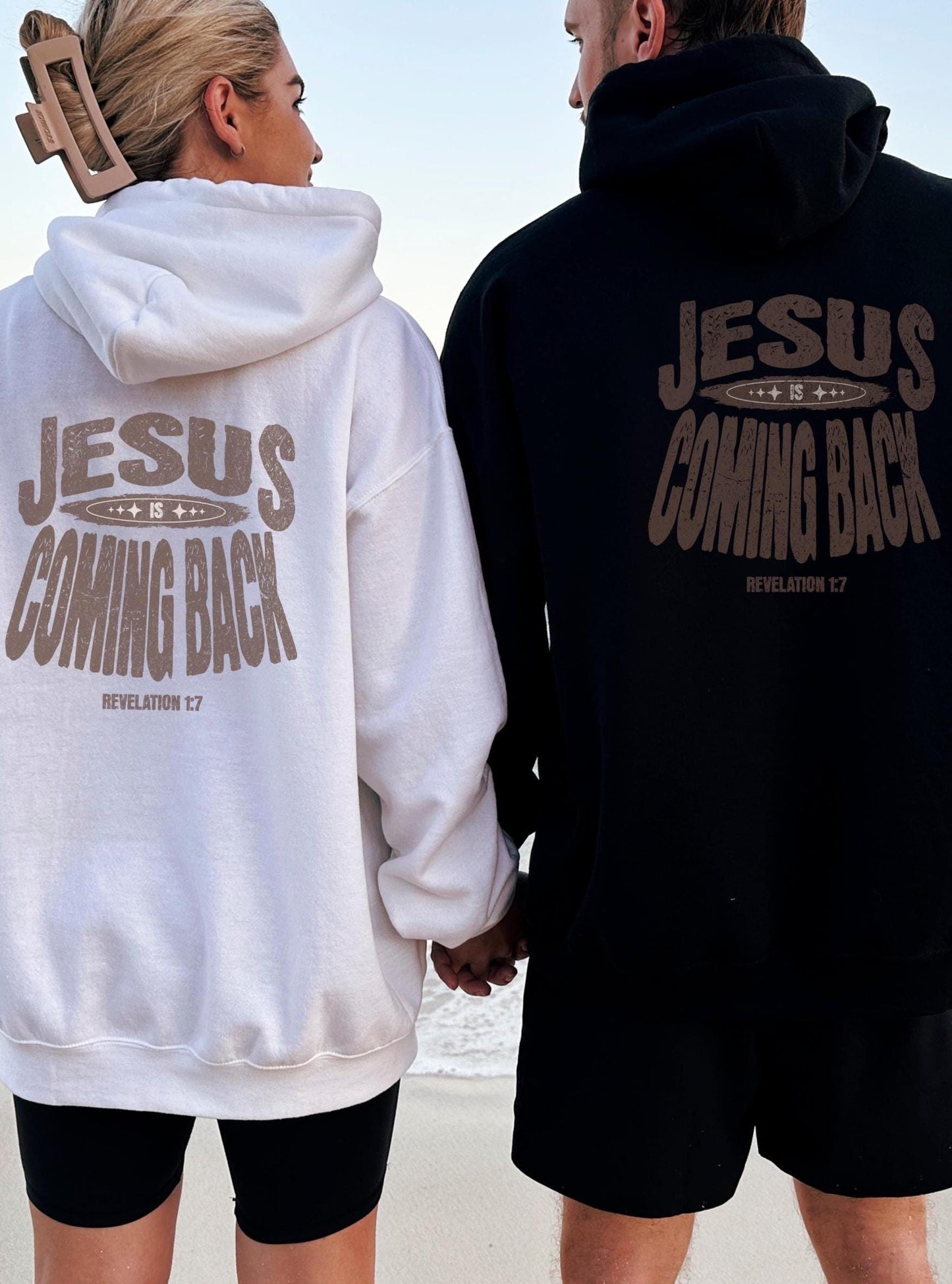 Jesus is Coming Back Hoodie, Revelations 1:7, Scripture Hoodie, Christian Hoodie, Cross Hoodie, Jesus Saves, Jesus Hoodie, Faith Sweatshirt