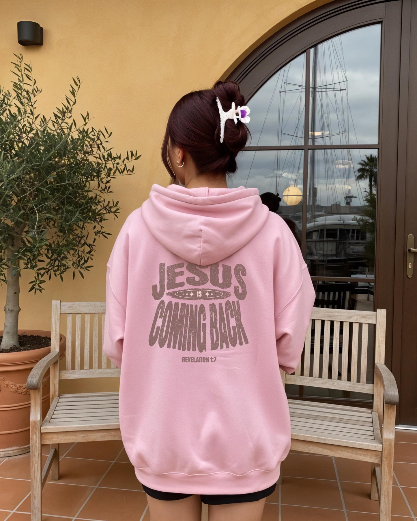 Jesus is Coming Back Hoodie, Revelations 1:7, Scripture Hoodie, Christian Hoodie, Cross Hoodie, Jesus Saves, Jesus Hoodie, Faith Sweatshirt