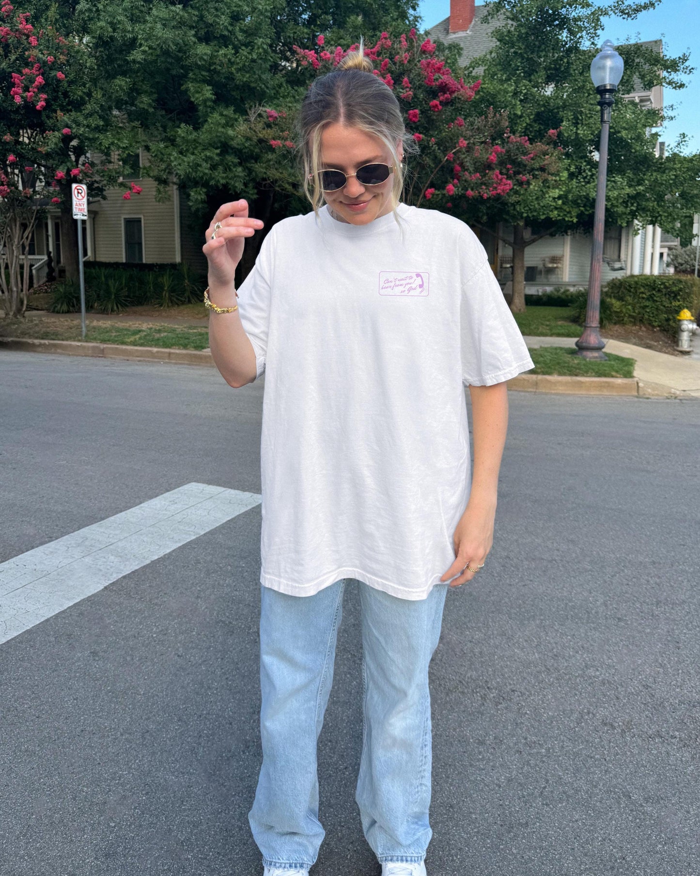 Pastel "Talked to God Lately?" T-Shirt: Retro Christian Graphic Tee