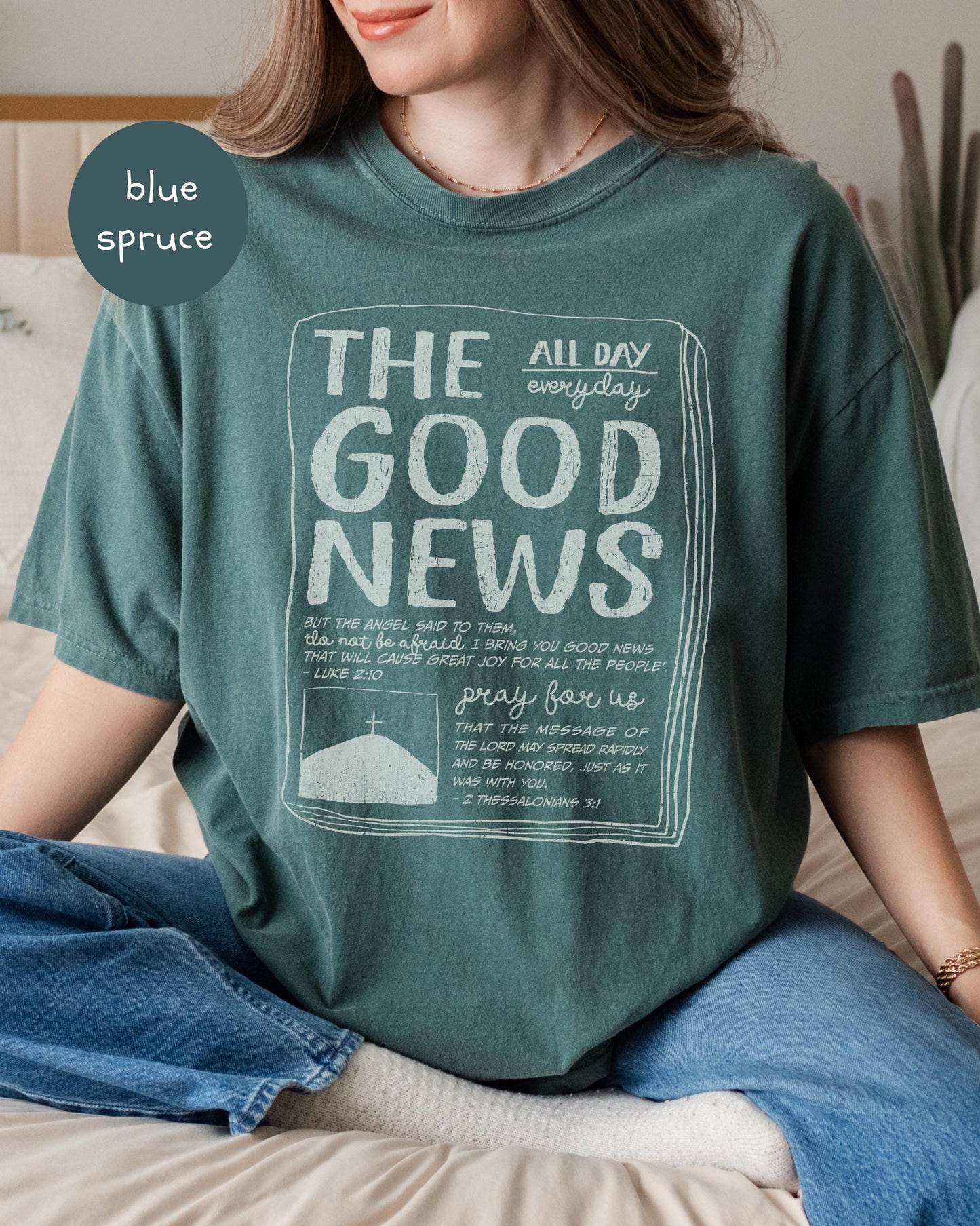 The Good News Graphic Tee: Unisex Christian Apparel