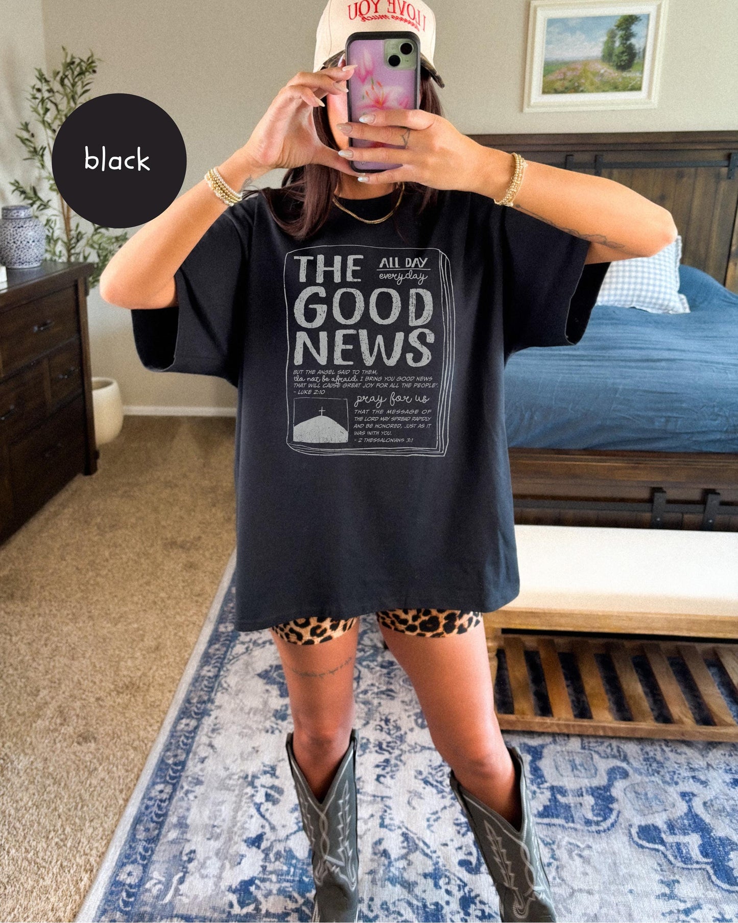 The Good News Graphic Tee: Unisex Christian Apparel