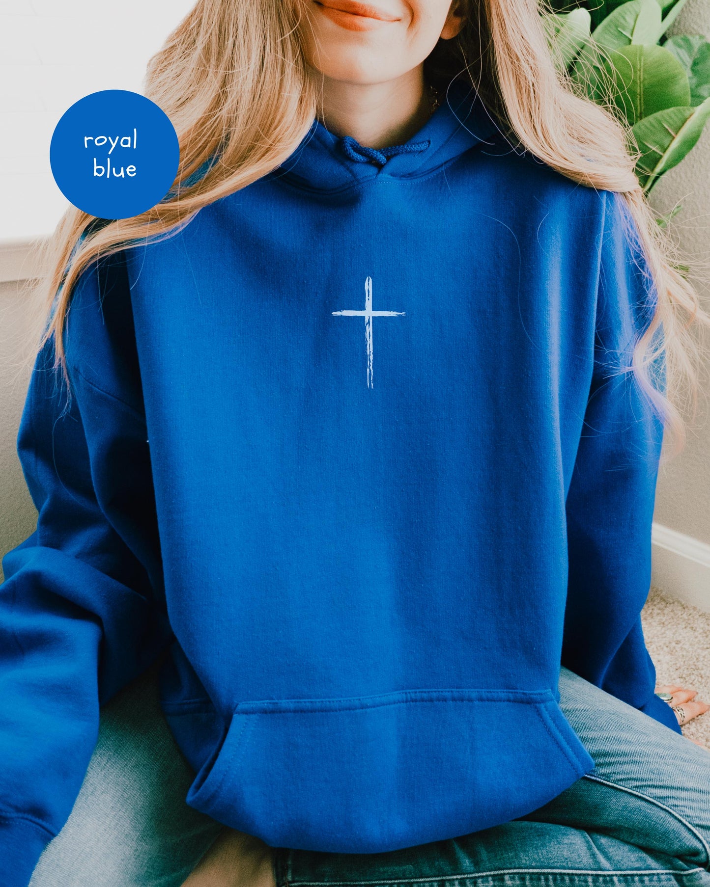 The Good News Hoodie: Christian Scripture Sweatshirt, Distressed Font
