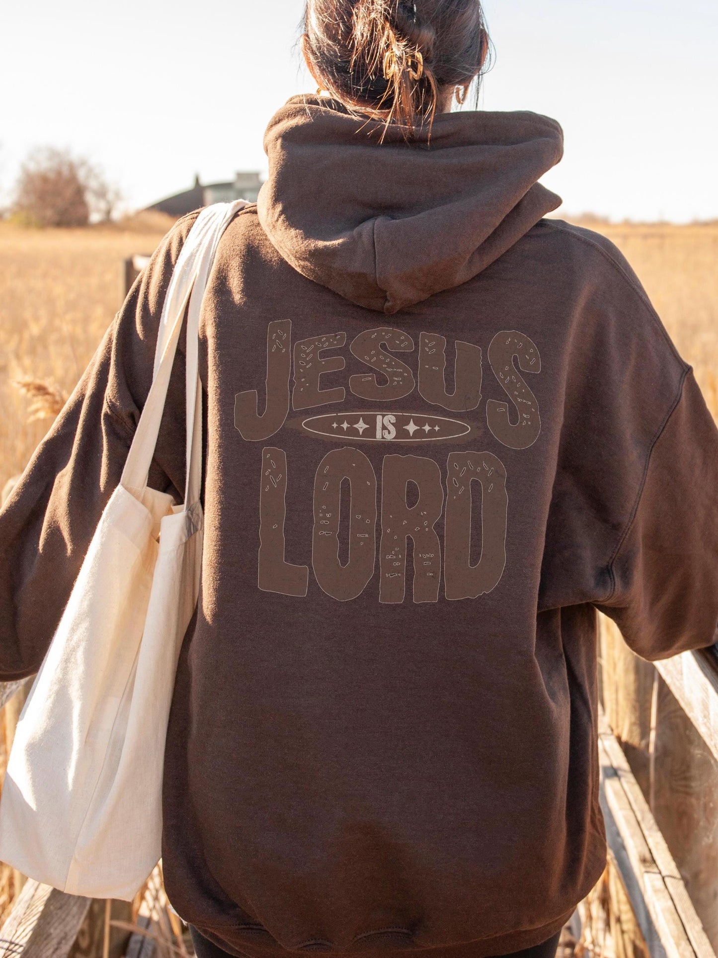 Jesus is Lord Hoodie: Christian Bold Declaration of Faith Sweatshirt