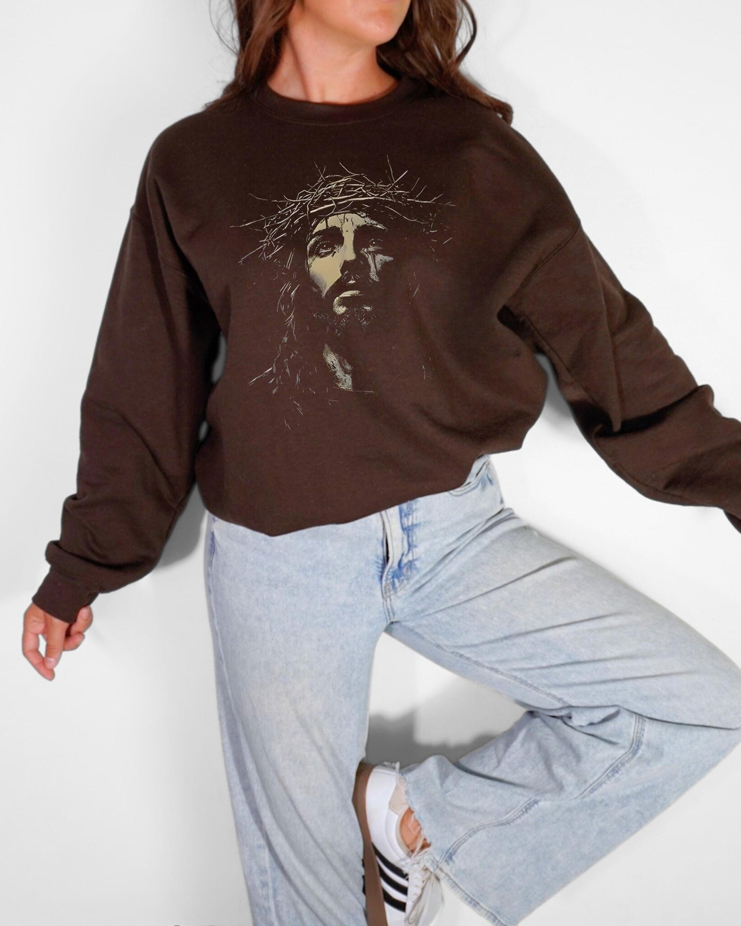 Jesus Graphic Sweatshirt: Christian Streetwear Faith Hoodie and Crewneck