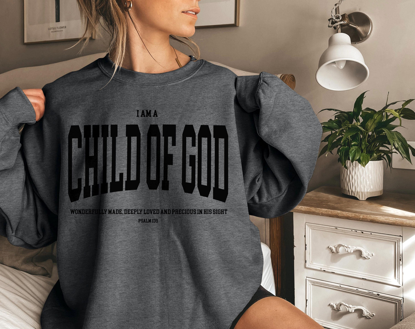 Child of God Sweatshirt: Christian Faith-Based Crewneck