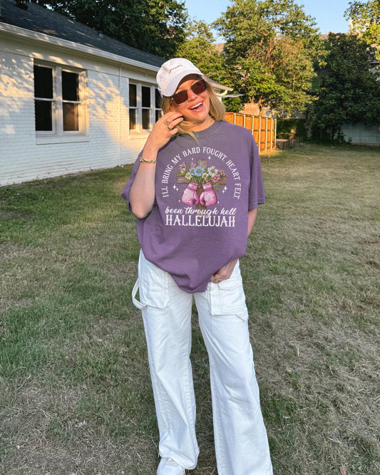 Hallelujah Christian Tee: Been Through Hell Graphic Shirt