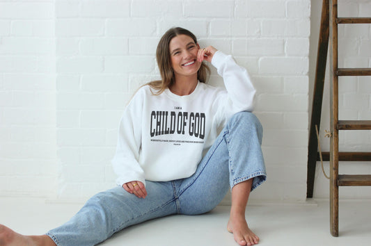 Child of God Sweatshirt: Christian Faith-Based Crewneck