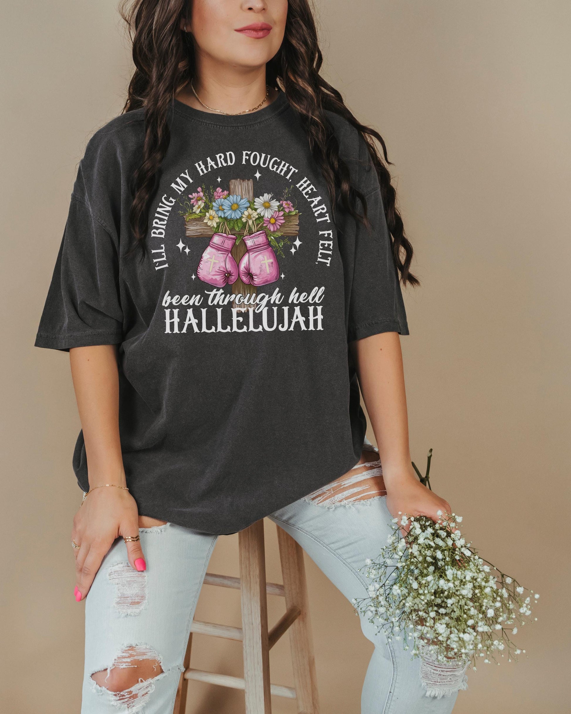 Hallelujah Christian Tee: Been Through Hell Graphic Shirt