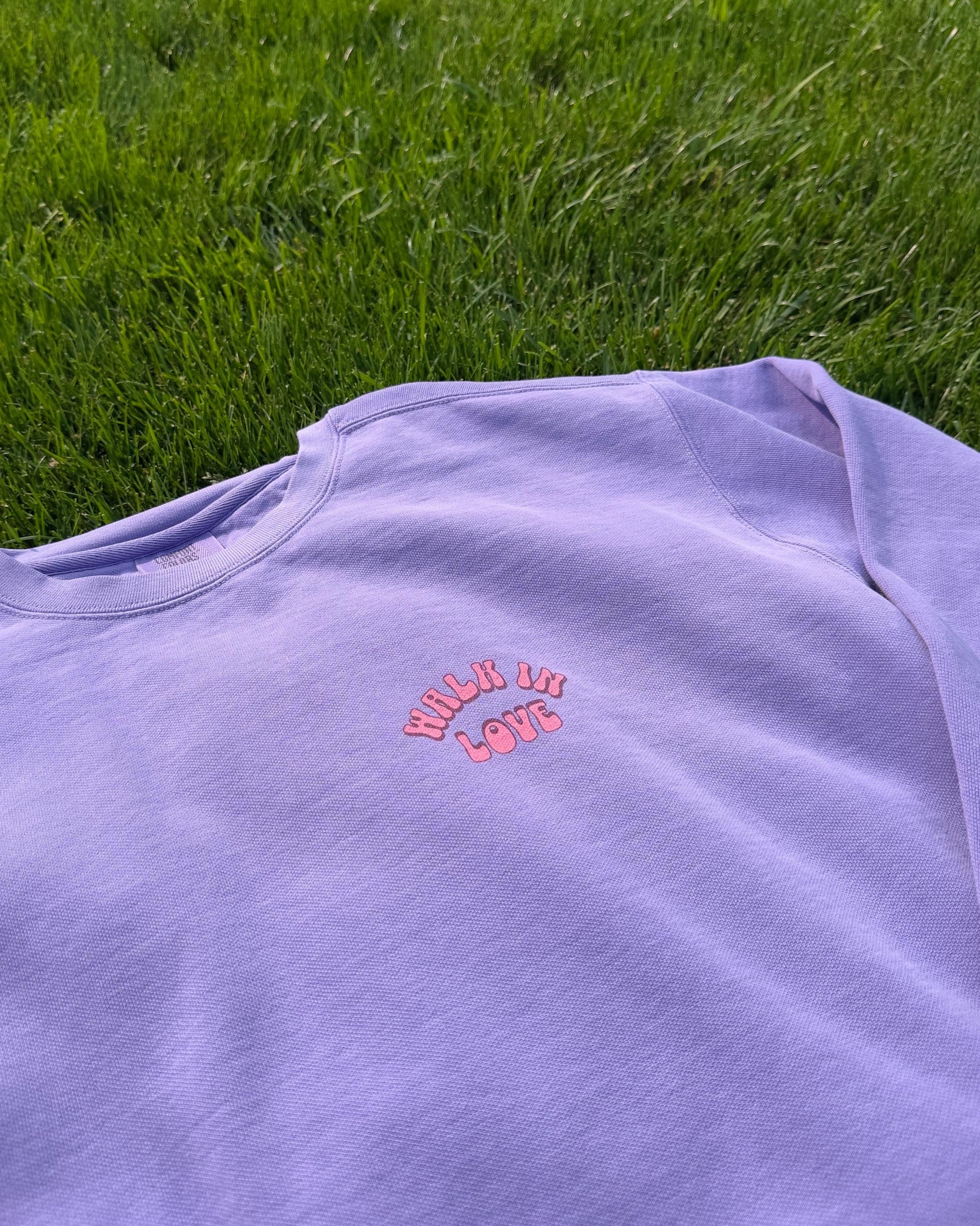 Walk in love Ephesians 5:2 oversized graphic sweatshirt crewneck