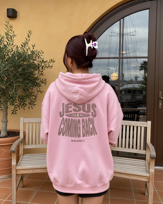 Jesus is Coming Back Hoodie, Revelations 1:7, Scripture Hoodie, Christian Hoodie, Cross Hoodie, Jesus Saves, Jesus Hoodie, Faith Sweatshirt