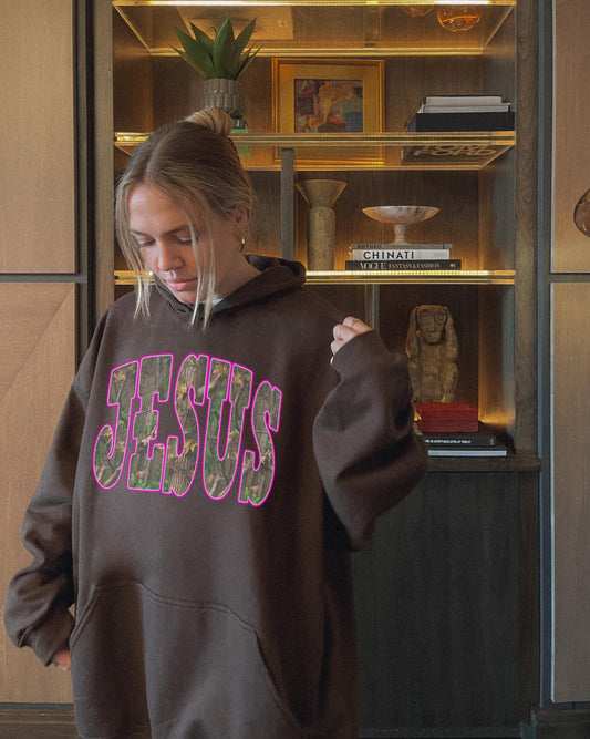 Camo Jesus Hoodie: Christian Western Sweatshirt, Faith Based Sweater