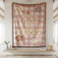 What a friend we have in Jesus Woven Blanket: Christian Gingham Throw Blanket